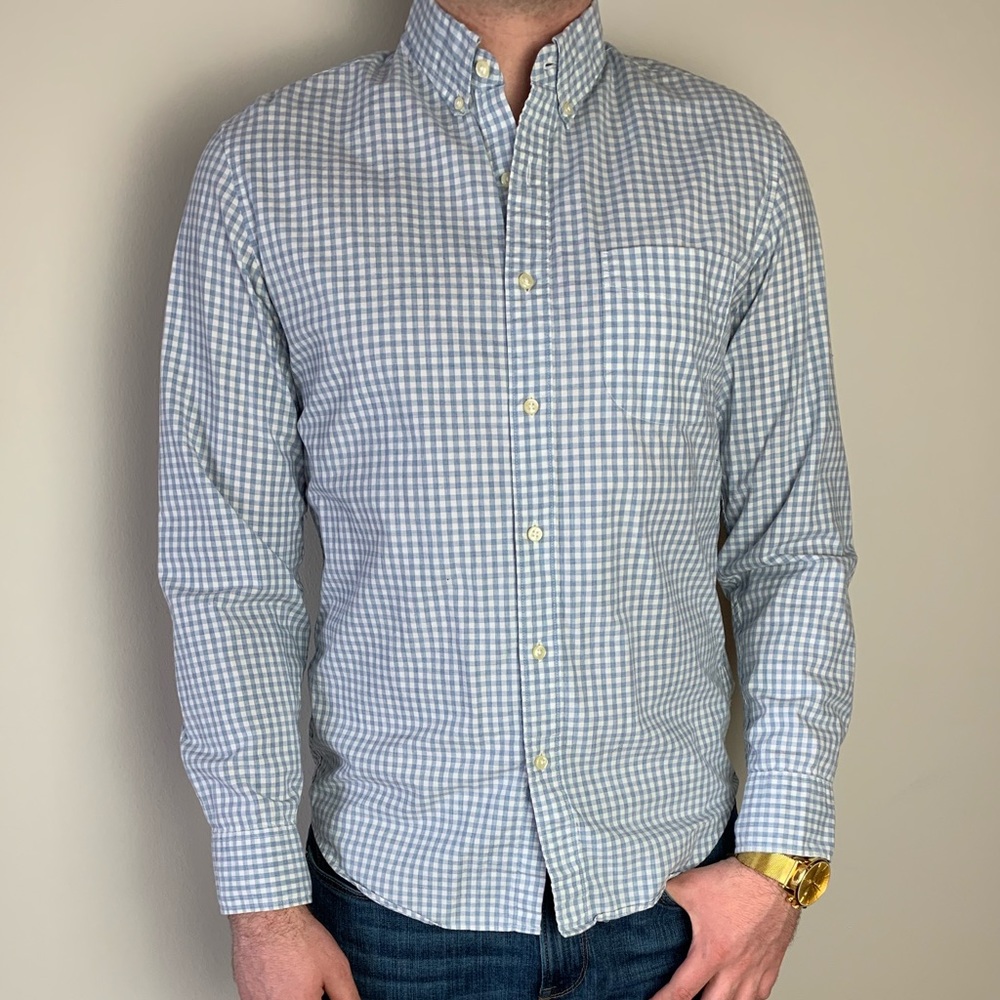 J. Crew Light Blue Casual Button Down Shirt